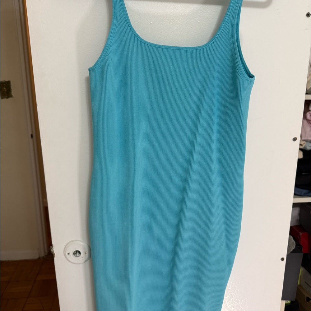 J. Crew Teal Ribbed Knit Top